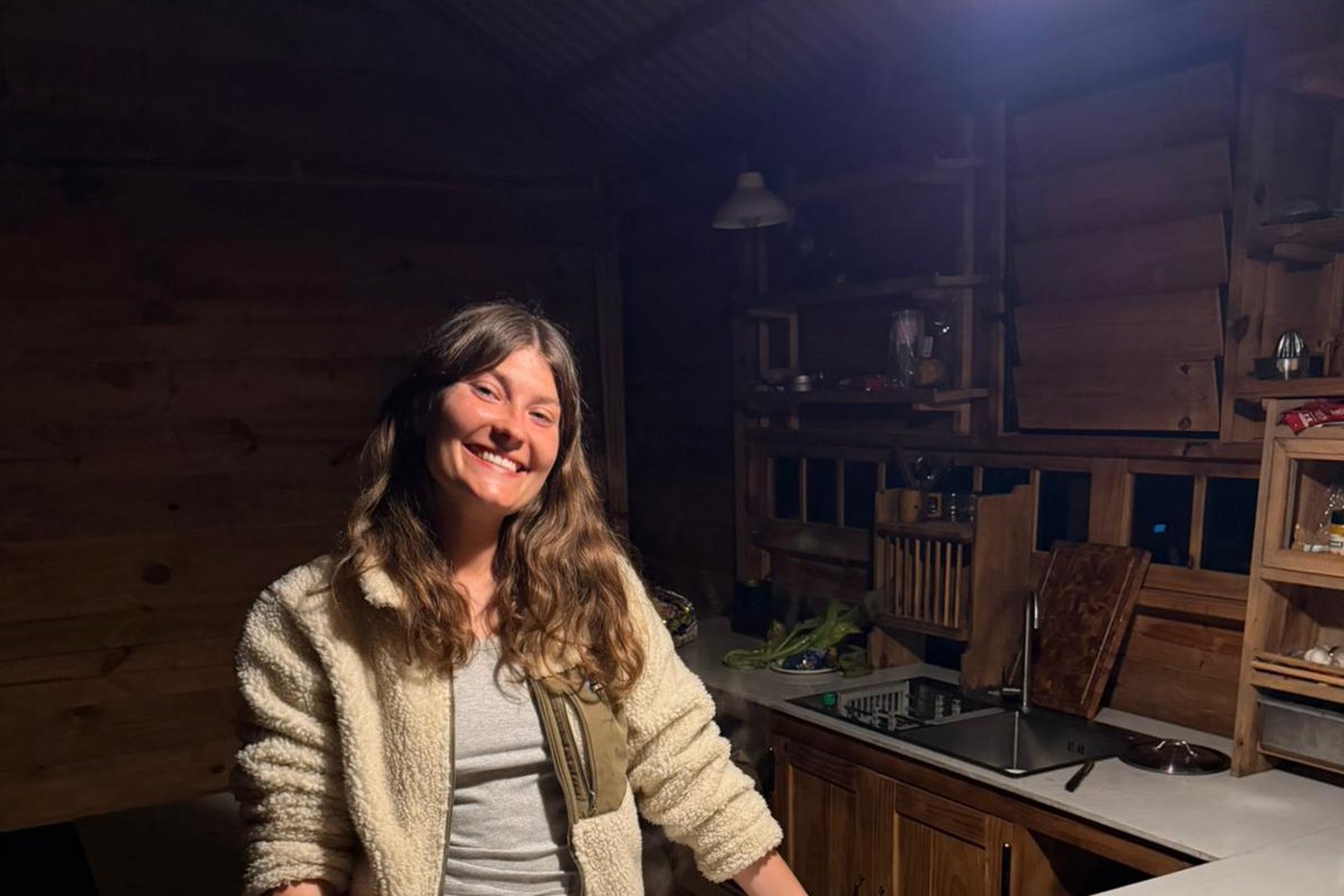 Cooking dinner together in the community kitchen
